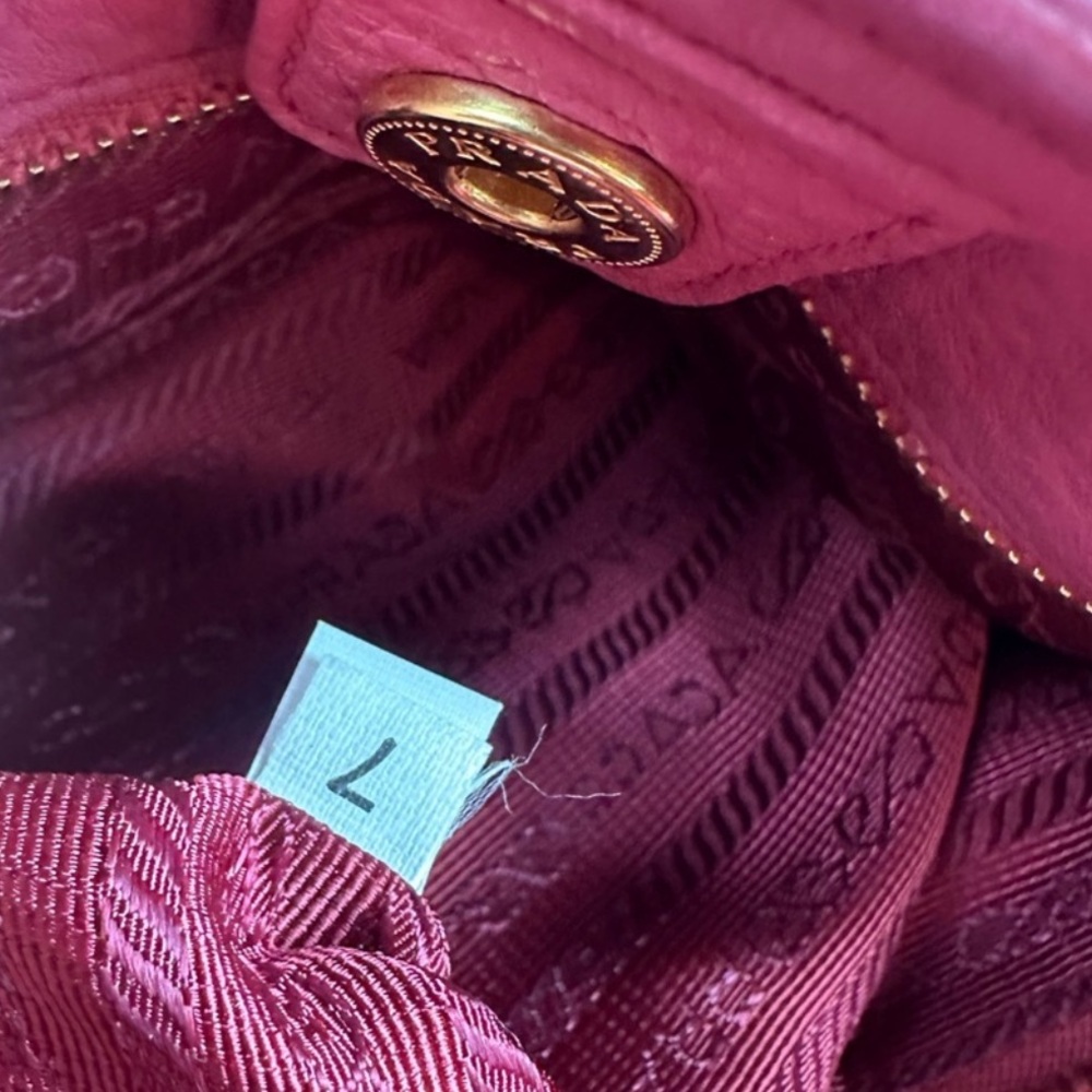 Prada Pink Vitello Daino Leather Tote - Picture 3 of 5